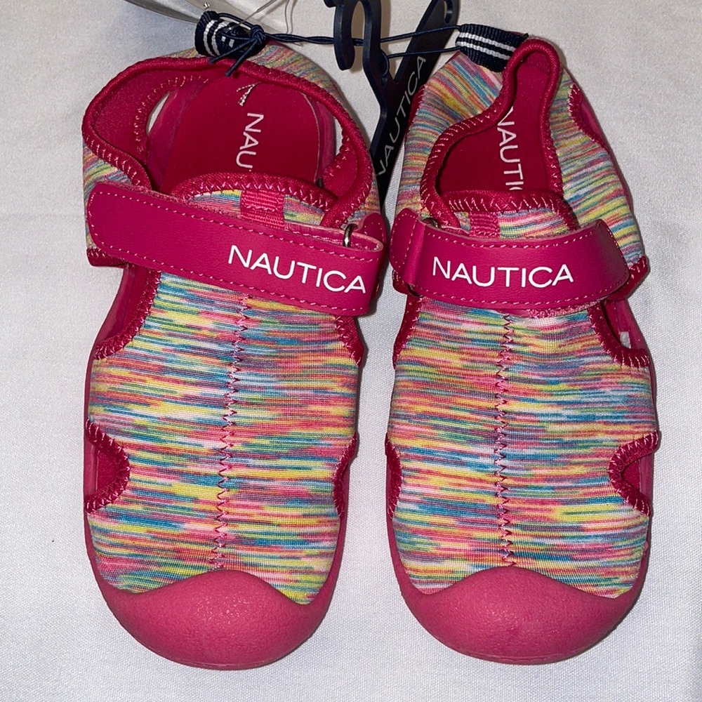 NWT Nautica Girl’s Kettle Gulf Water Shoe in Neon Multi Color